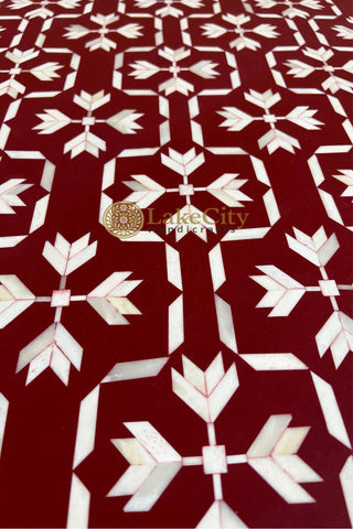 Bone Inlay Lotus Design Coffee Table | Bone Inlay Lotus Design Center Table