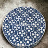 Bone Inlay Lotus Design Coffee Table Navy Blue | Bone Inlay Lotus Design Center Table Navy Blue
