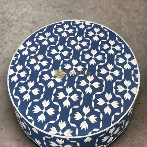 Bone Inlay Lotus Design Coffee Table | Bone Inlay Lotus Design Center Table