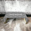 Bone Inlay Waterfall Lotus Design Coffee Table Grey | Bone Inlay Waterfall Lotus Design Center Table Grey