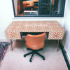 Bone Inlay Moroccan Design 2 Drawers Desk Orange | Bone Inlay Moroccan Design 2 Drawers Console Table Orange