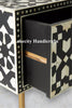 Bone Inlay Moroccan Design 2 Drawers Desk Black | Bone Inlay Moroccan Design 2 Drawers Console Table Black