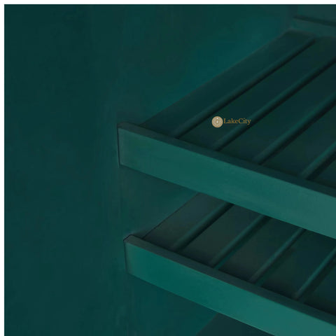 Bone Inlay Optical 2 Doors Bar Cabinet Black