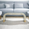 Bone Inlay Waterfall Coffee Table Grey | Bone Inlay Waterfall Center Table Grey