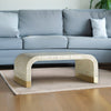 Bone Inlay Waterfall Coffee Table Grey | Bone Inlay Waterfall Center Table Grey
