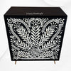 Bone Inlay Cabinet Peacock Black 1