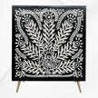 Bone Inlay Cabinet Peacock Black 2