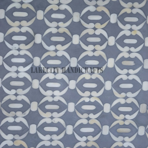 Bone Inlay Quote Center Table Grey