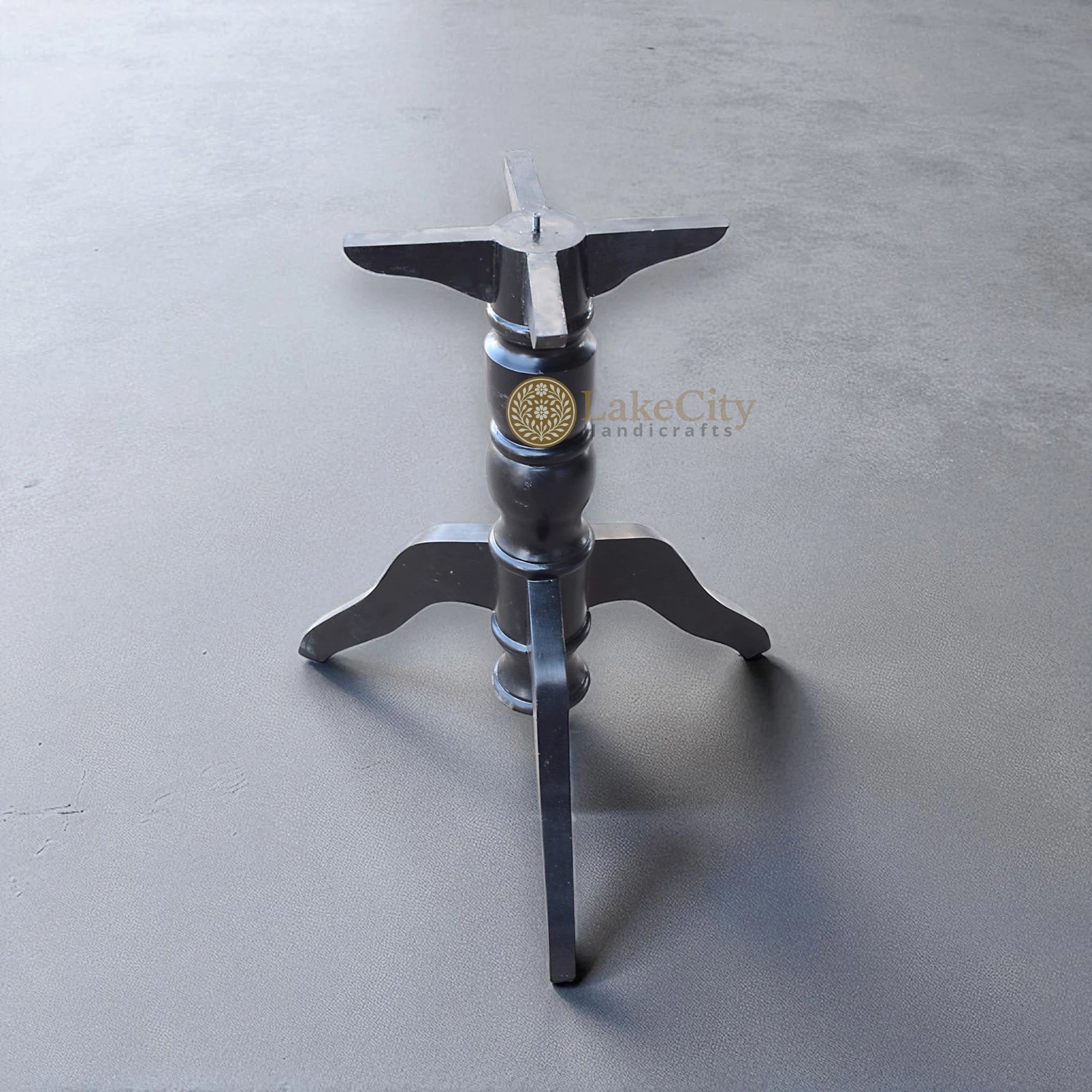 Bone Inlay Scroll-vine Design Round 4 Seating Dining Table