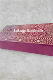 Bone Inlay Scroll-vine Design 2 Drawers Desk Dark Pink | Bone Inlay Scroll-vine Design 2 Drawers Console Table Dark Pink