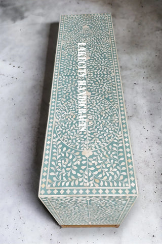 Bone Inlay Scroll-vine Design 6 Drawers Dresser Table | Bone Inlay Scroll-vine Design 6 Drawers Chest