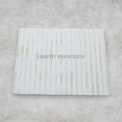 Bone Inlay Stripe Design 2 Drawers Bedside Table White | Bone Inlay Stripe Design 2 Drawers Nightstand Table White