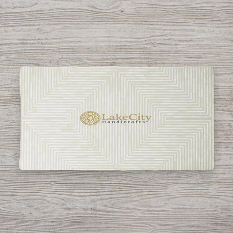 Bone Inlay Stripe Design Coffee Table | Bone Inlay Stripe Design Center Table