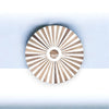 Bone Inlay Stripe Design Drum Side Table Wooden