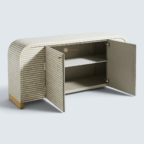 Bone Inlay Waterfall Buffet Grey