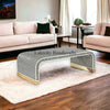 Bone Inlay Waterfall Coffee Table Black | Bone Inlay Waterfall Center Table Black