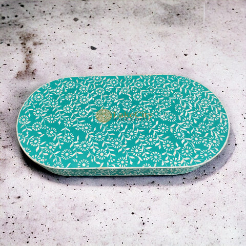 Bone Inlay Sun Flora Design Coffee Table | Bone Inlay Sun Flora Design Center Table