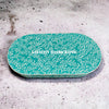 Bone Inlay Sun Flora Design Coffee Table Teal Green | Bone Inlay Center Table Oval Shape