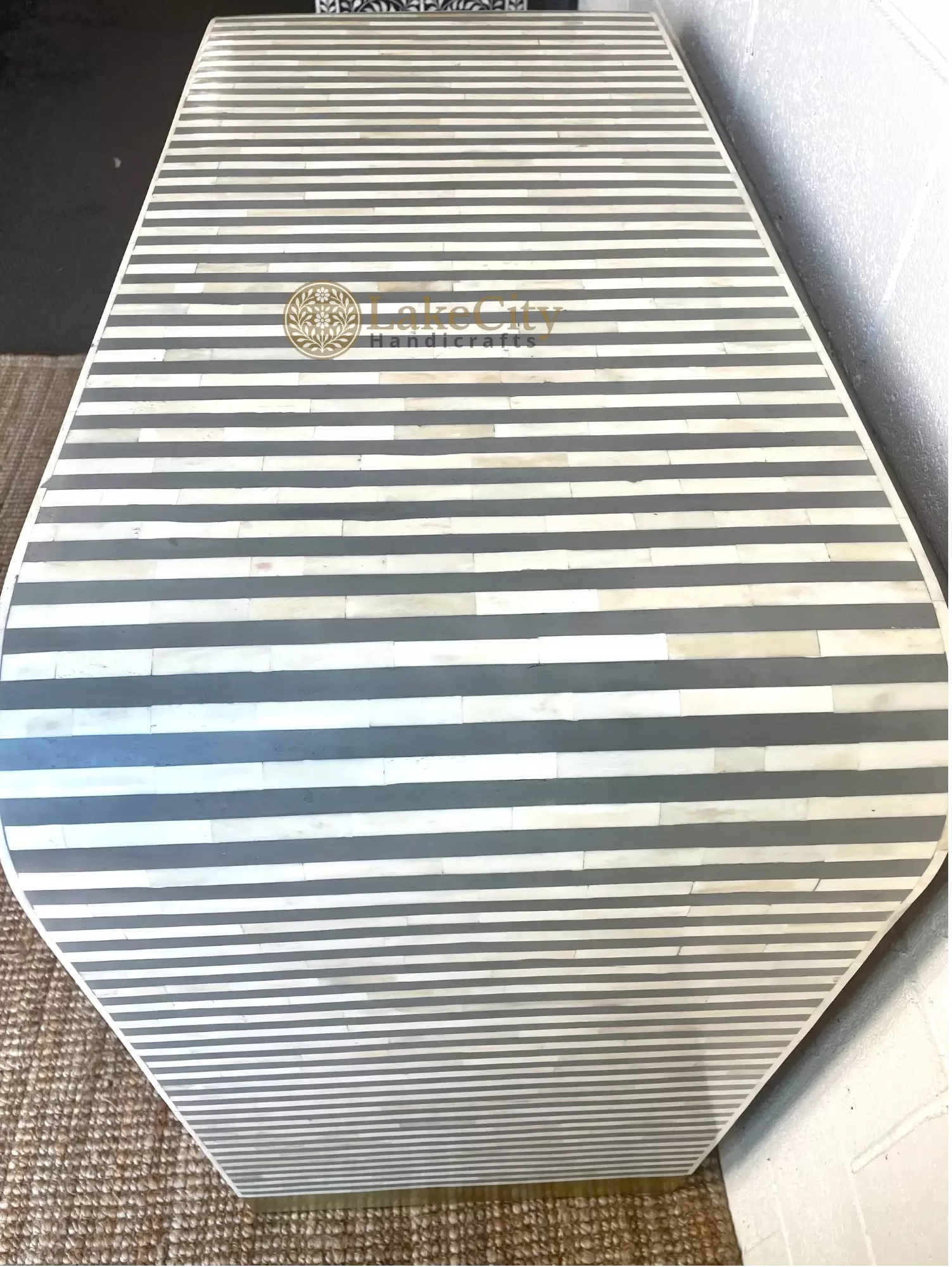 Bone Inlay Waterfall Stripe 4 Drawers Dresser Table | Bone Inlay Waterfall Stripe 4 Drawers Chest