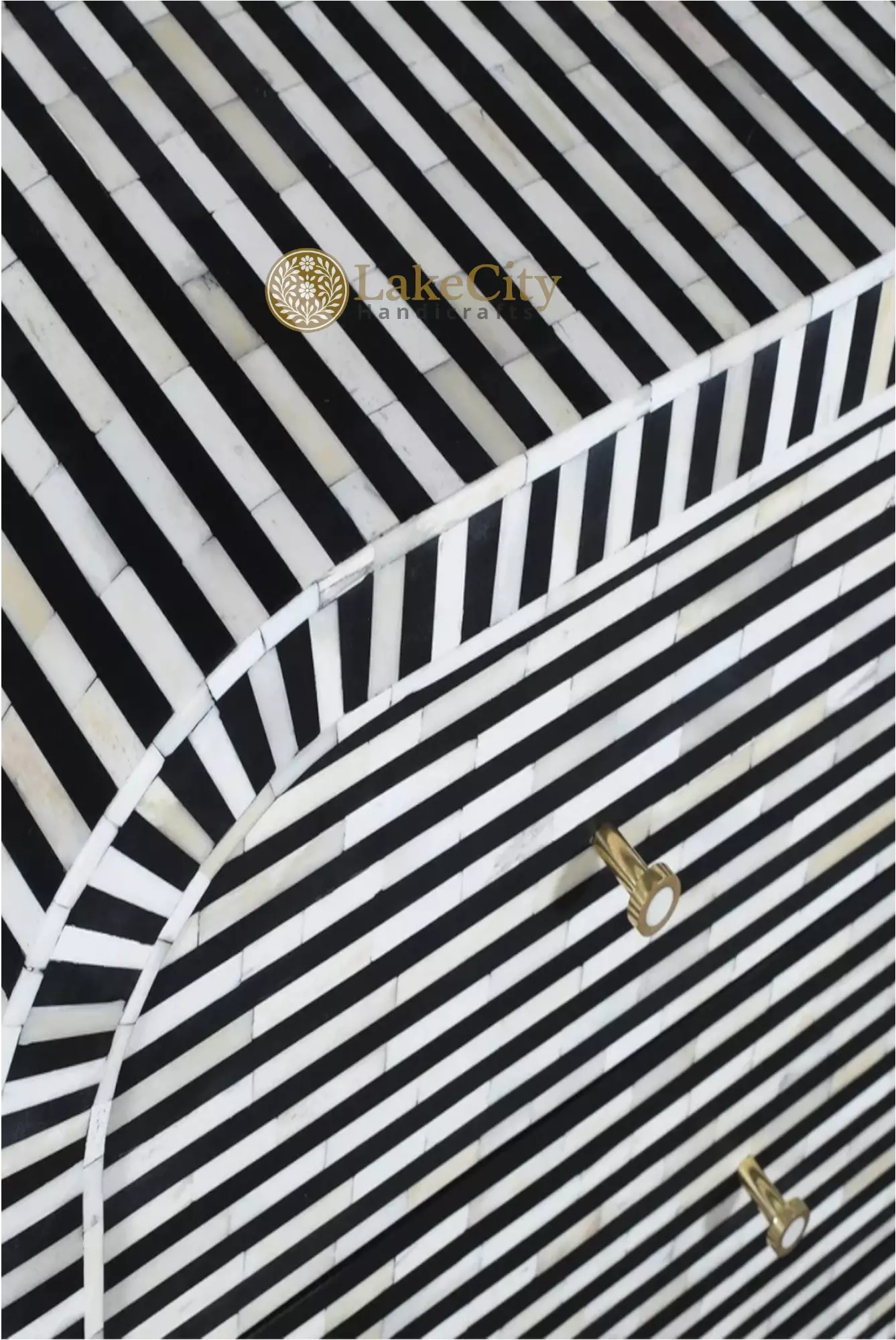 Bone Inlay Waterfall Stripe 7 Drawers Chest | Bone Inlay Waterfall Stripe 7 Drawers Dresser Table