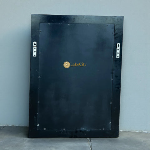 Bone Inlay Zahra Design Mirror Frame Black