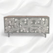 Bone Flower Media Console Grey 5