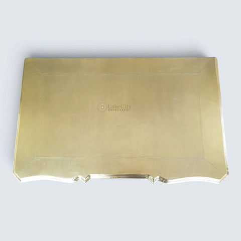 Brass Inlay 4 Drawers Of Chest