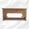 Brielle Handcarved Wooden Console Brown Finish