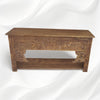 Brielle Handcarved Wooden Console Brown Finish