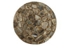 Brown Agate Gemstone Round Side Table Brass Stand 2