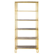 Iron Book Shelf with Gold Finish 2