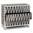 Malawi Bone Inlay Chest Of Drawers Black / White 3