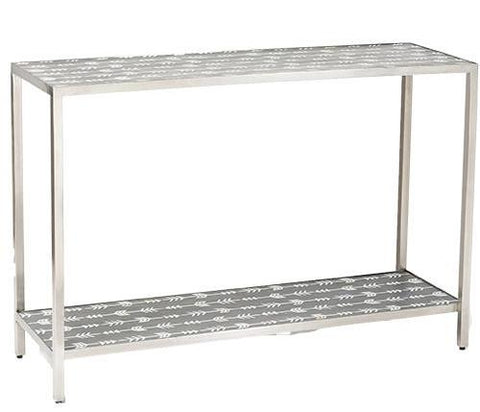Mother Of Pearl Inlay Arrow Console Grey 2