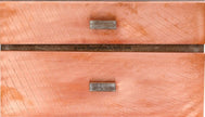 Copper Timber Two Drawer Side Table 3