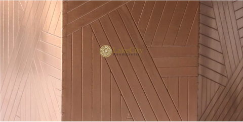 Mesa auxiliar hexagonal de cobre