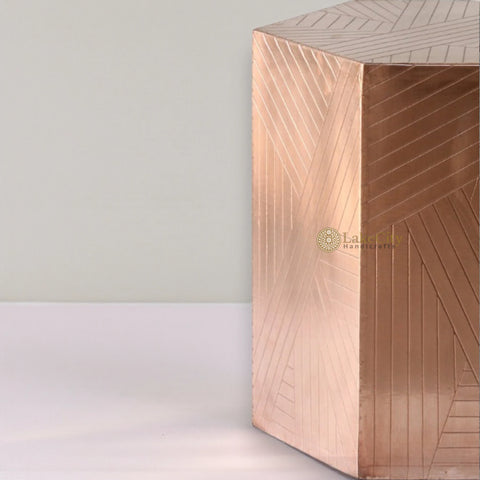 Mesa auxiliar hexagonal de cobre