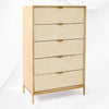 Cora Bone Inlay Five Drawer Dresser 2