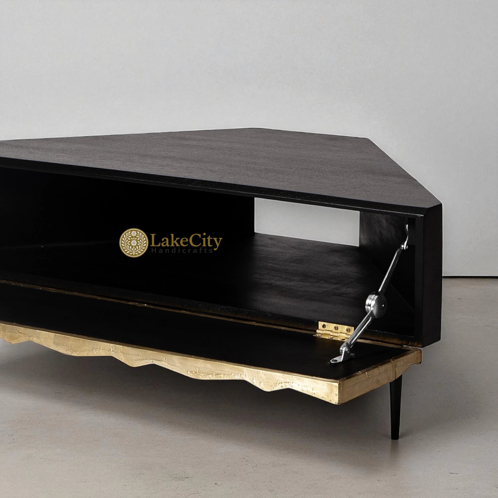 Denver Brass Corner TV Unit