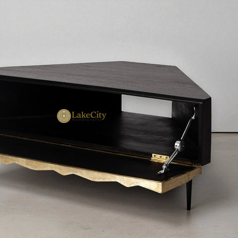 Denver Brass Corner TV Unit