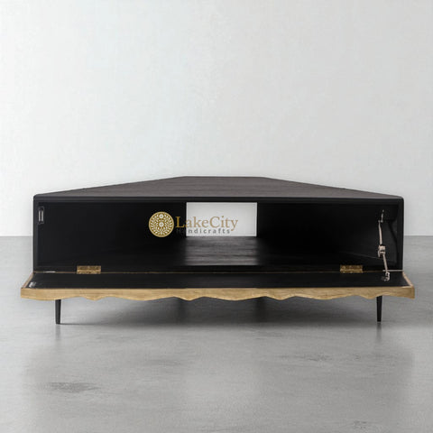 Denver Brass Corner TV Unit