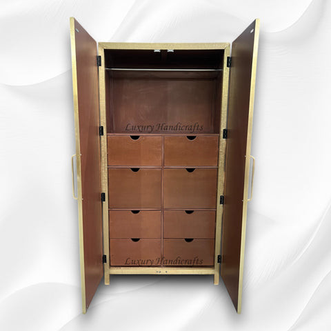 Elio Brass Embossed Cupboard 4