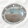 Embossed Bone Inlay Floral Mirror Round 3