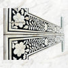 Embossed Bone Inlay Floral Mirror Square 4