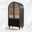 Fern Single Drawer Bar Cabinet Black 3