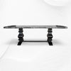 Flora Bone Inlay Dining Table Black