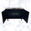 Flower Bone Inlay 2 Door Cabinet Black 3