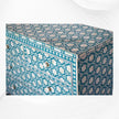 Flower Bone Inlay 4 Drawer Chest Teal Green 4