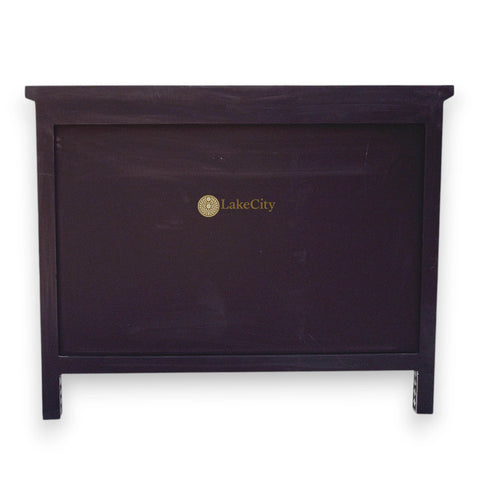 Flower Design Chest Of Four Drawer Mother Of Pearl Inlay Black