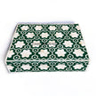 Flower Bone Inlay Box Teal Green