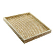 Mustard Bone Inlay Tray In Geometric Design 2